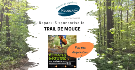 Repack-S sponsorise la 6ème édition du Trail de Mouge de Senozan (71) ce dimanche 26 février 2023